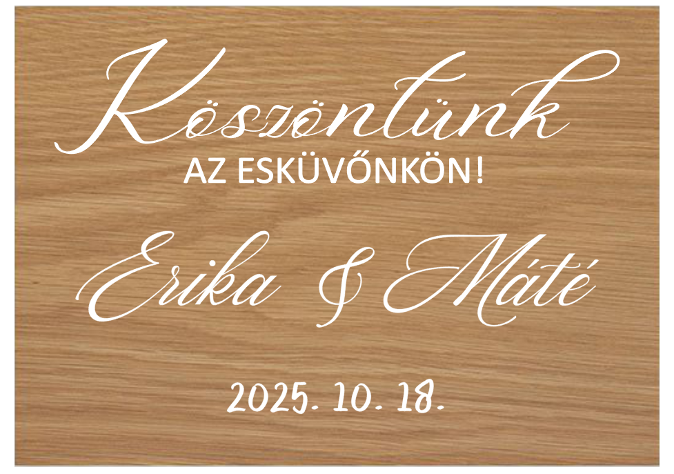 Köszöntőtábla matrica